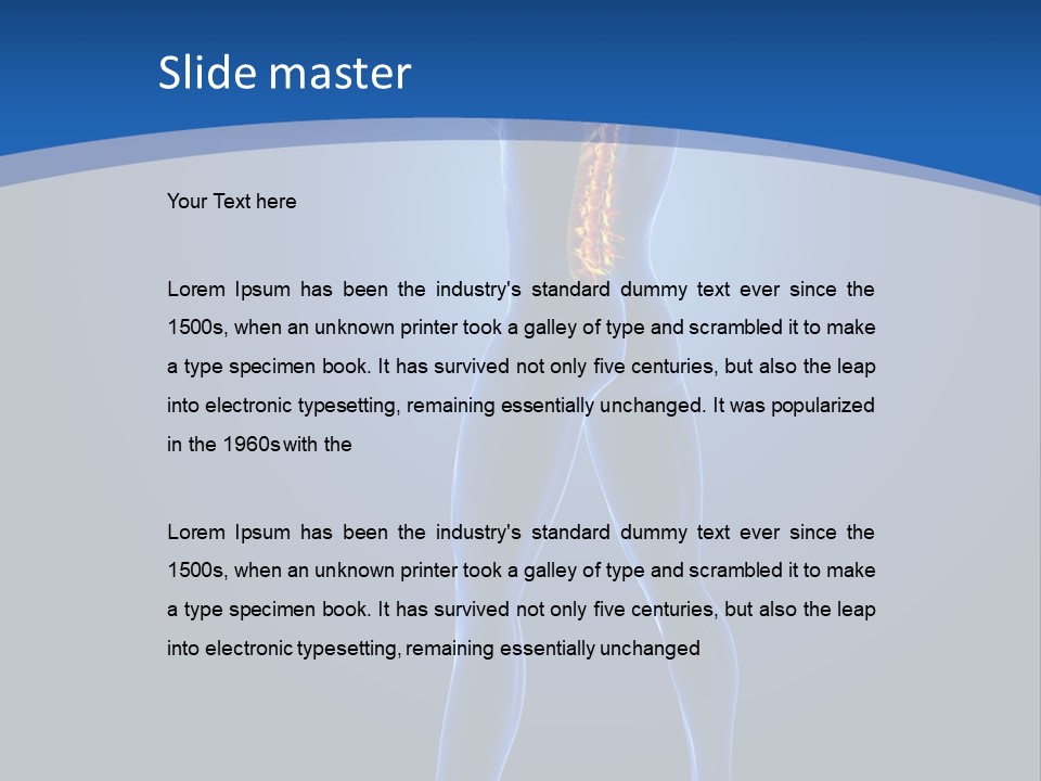 Render Arm Chest PowerPoint Template