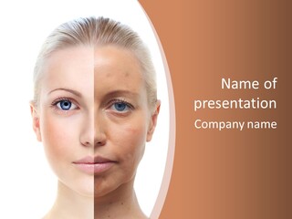 Skincare Person Y PowerPoint Template