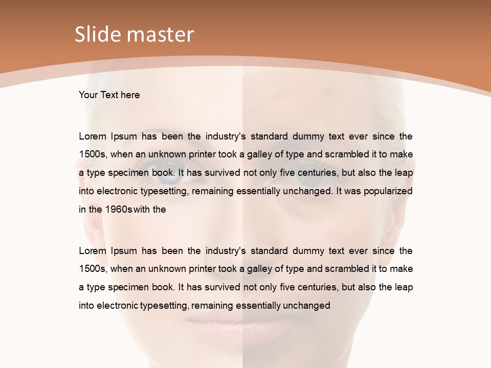 Skincare Person Y PowerPoint Template