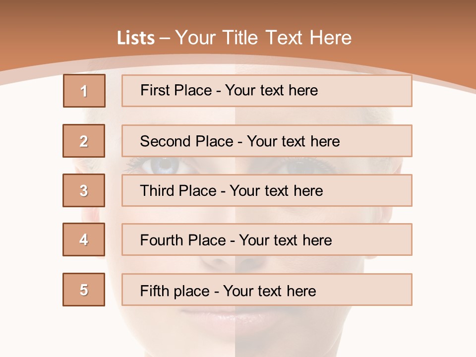 Skincare Person Y PowerPoint Template