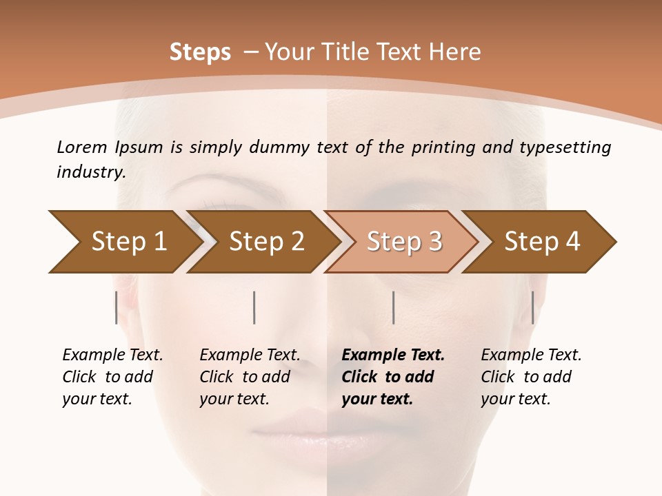Skincare Person Y PowerPoint Template