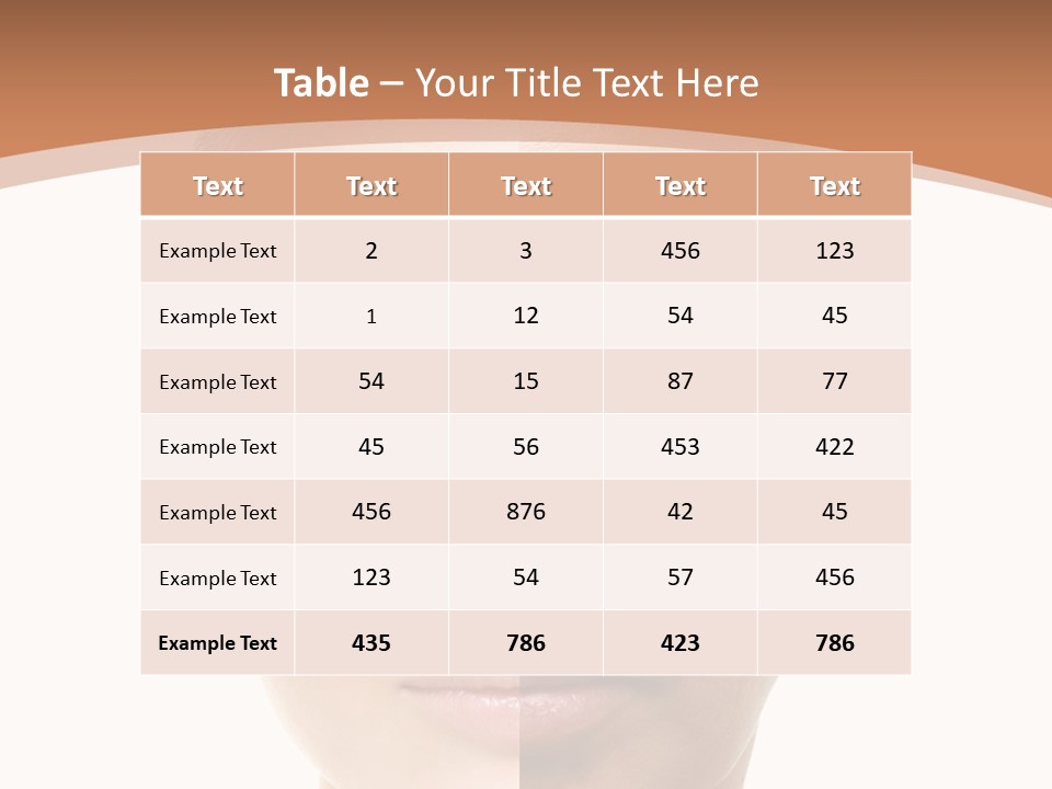 Skincare Person Y PowerPoint Template