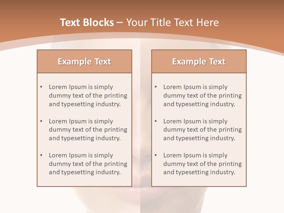 Skincare Person Y PowerPoint Template