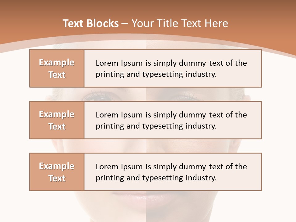 Skincare Person Y PowerPoint Template