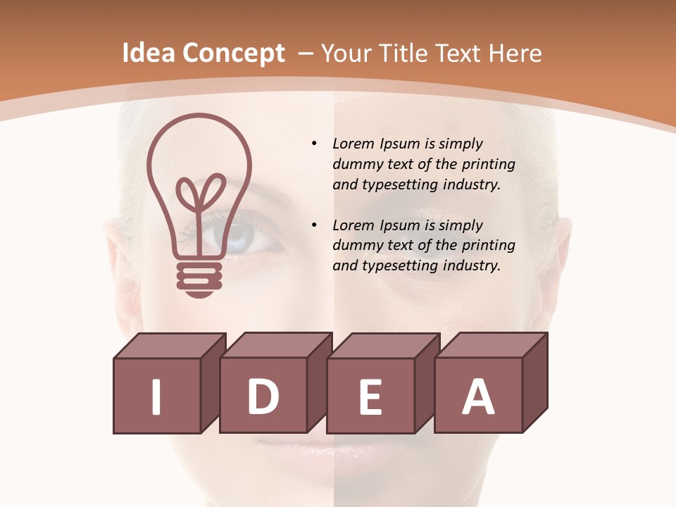 Skincare Person Y PowerPoint Template