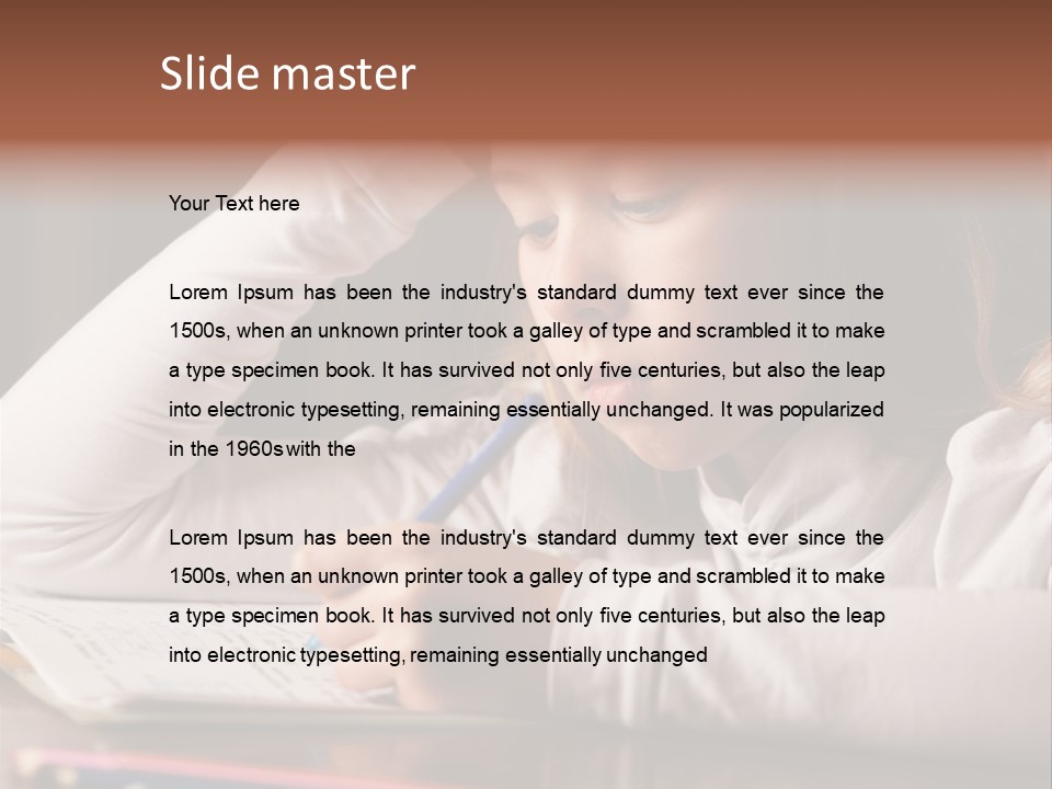 Years Horizontal Homework PowerPoint Template