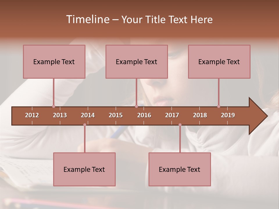 Years Horizontal Homework PowerPoint Template