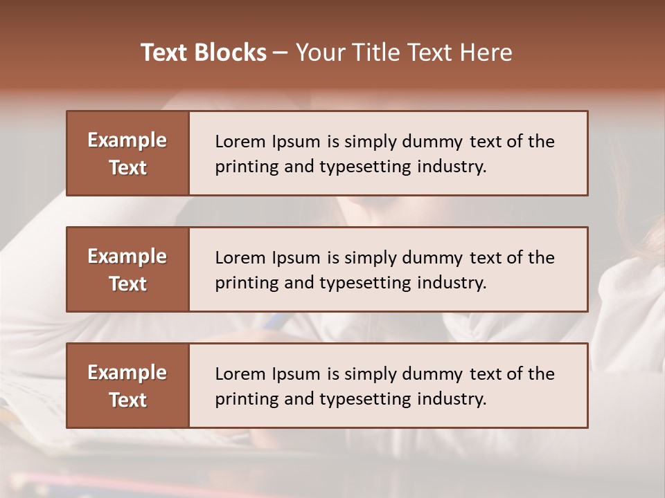 Years Horizontal Homework PowerPoint Template