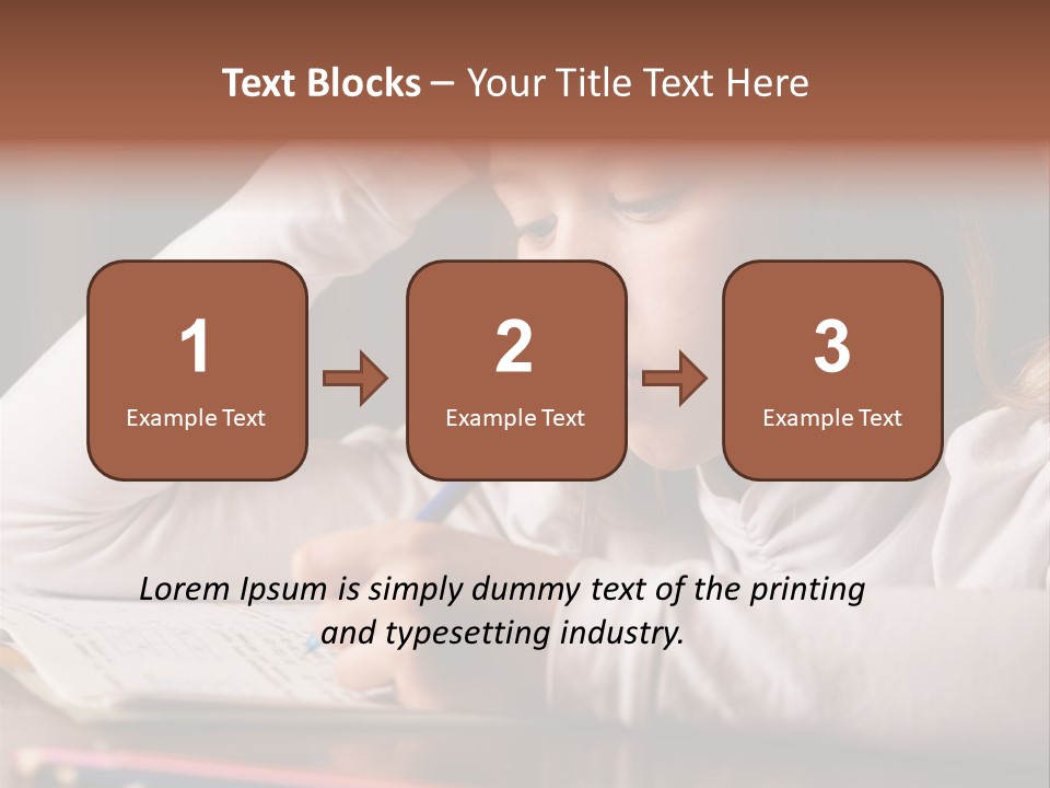 Years Horizontal Homework PowerPoint Template