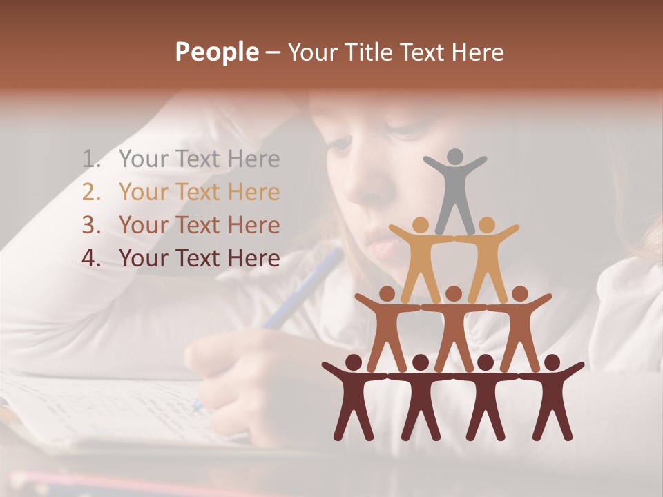 Years Horizontal Homework PowerPoint Template