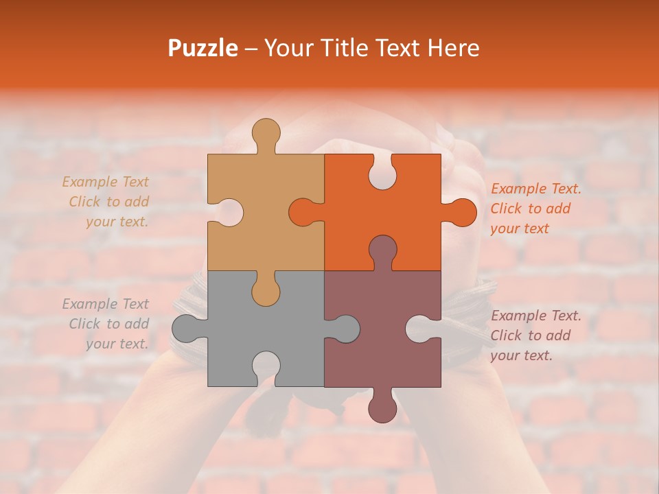 Depression Man Slave PowerPoint Template