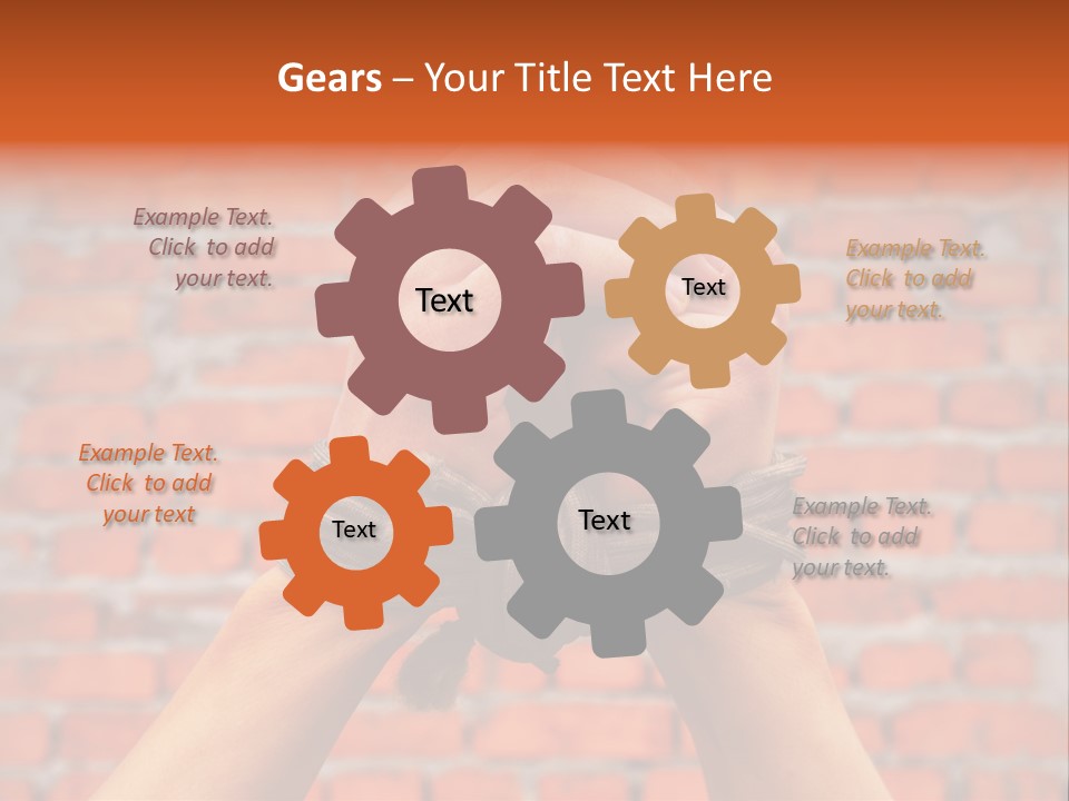 Depression Man Slave PowerPoint Template