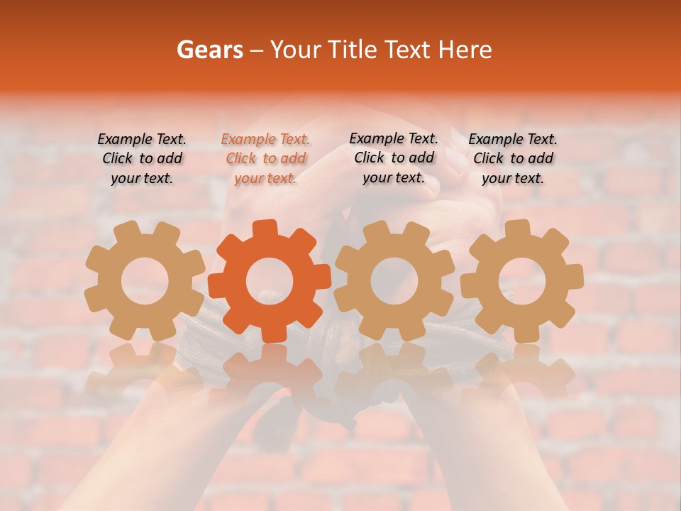 Depression Man Slave PowerPoint Template