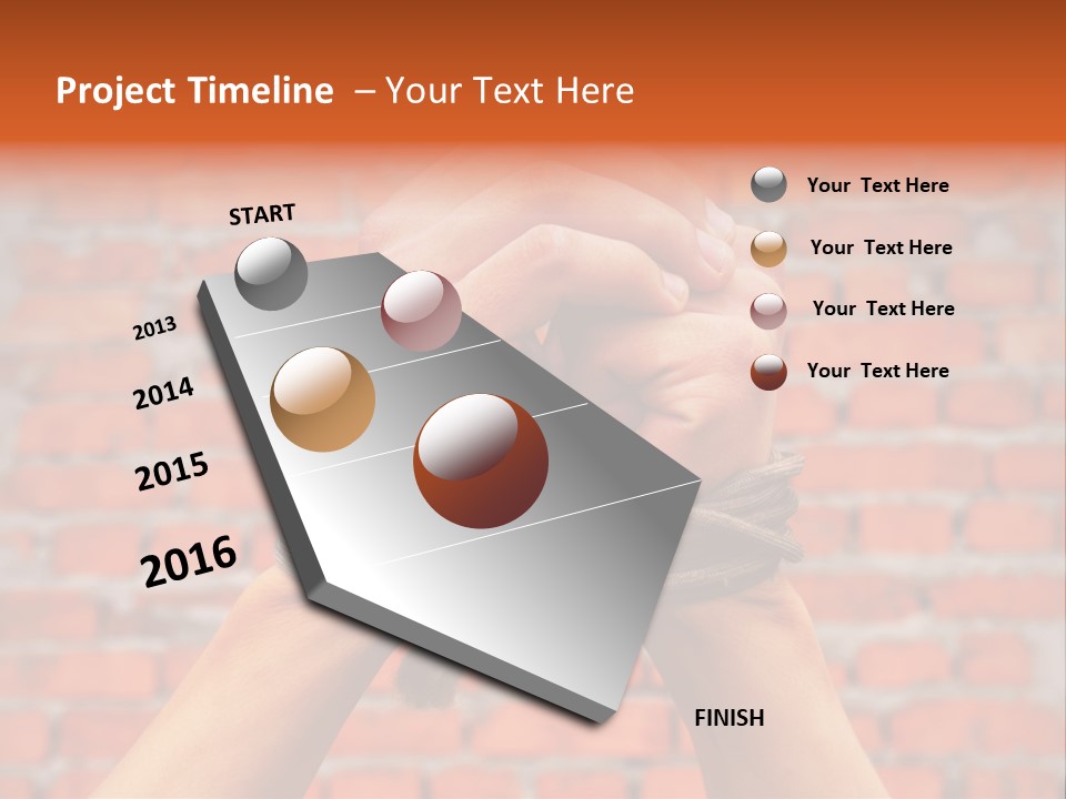 Depression Man Slave PowerPoint Template