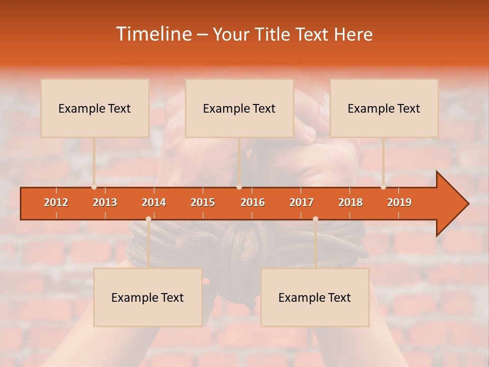 Depression Man Slave PowerPoint Template