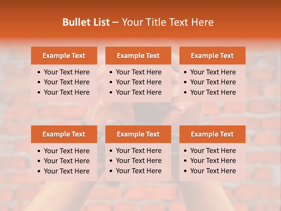 Depression Man Slave PowerPoint Template