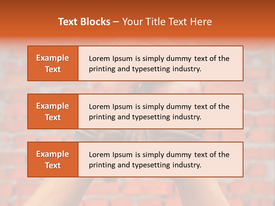 Depression Man Slave PowerPoint Template