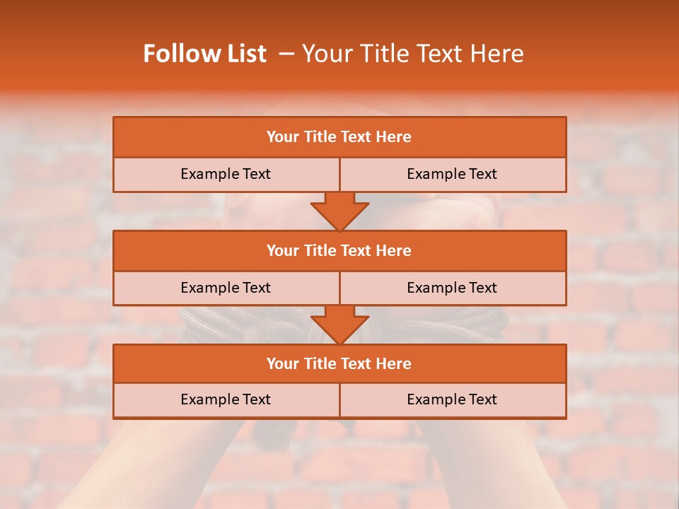 Depression Man Slave PowerPoint Template