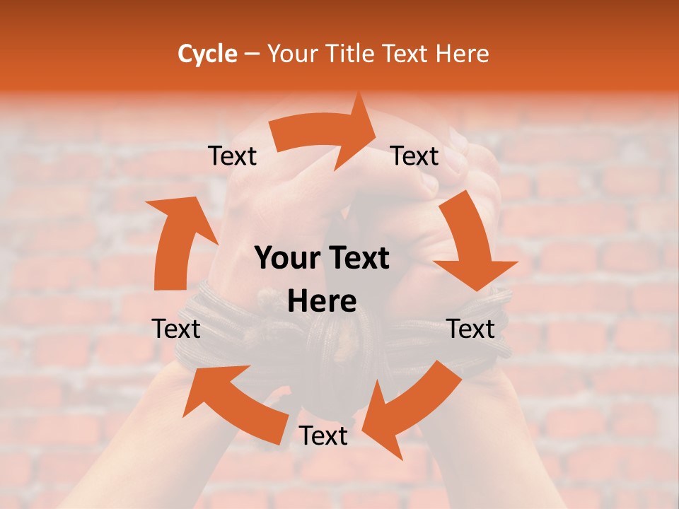 Depression Man Slave PowerPoint Template