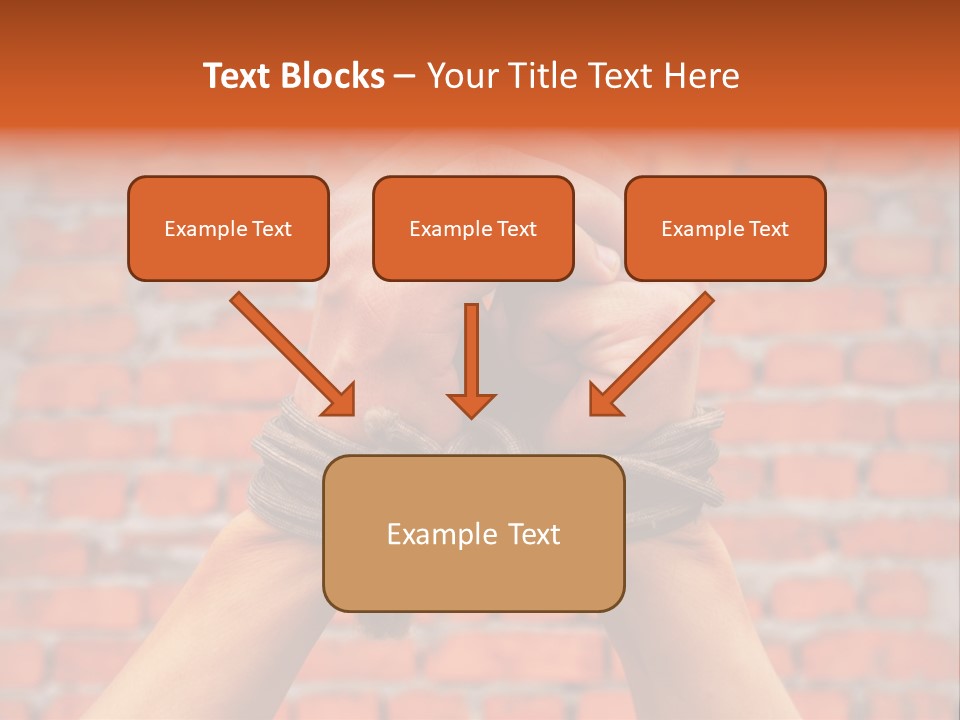Depression Man Slave PowerPoint Template