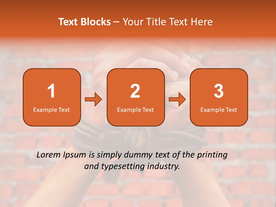 Depression Man Slave PowerPoint Template