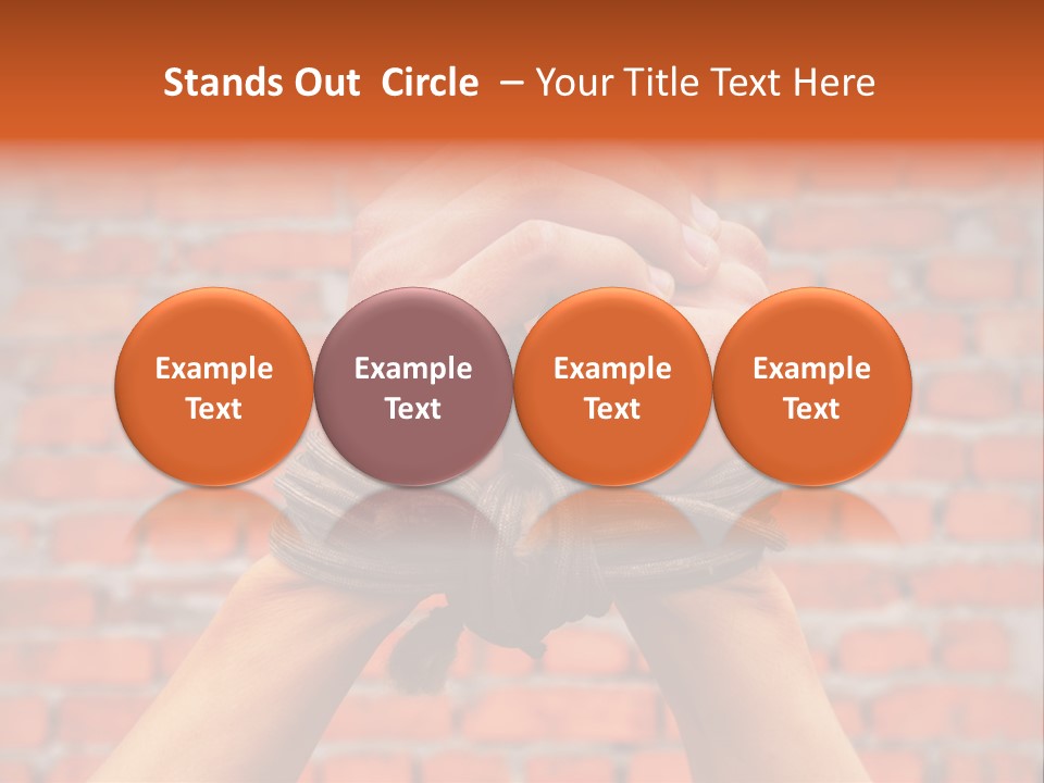 Depression Man Slave PowerPoint Template