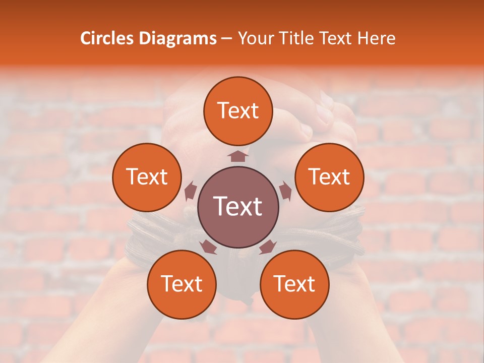 Depression Man Slave PowerPoint Template