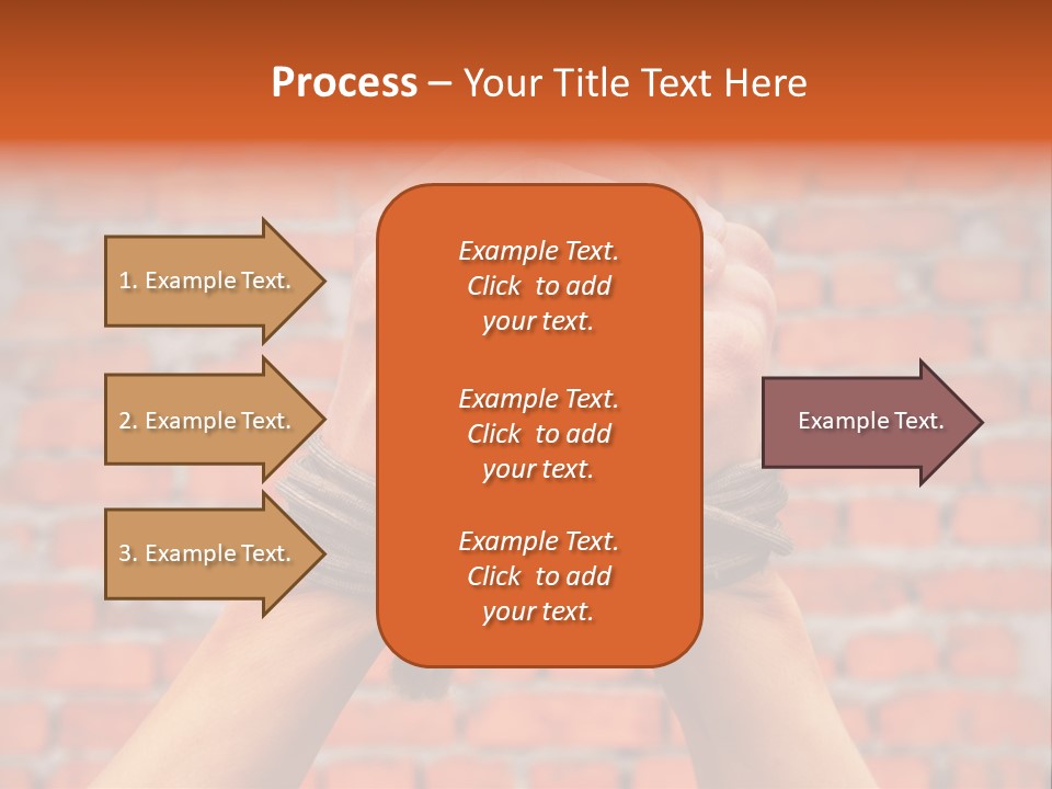 Depression Man Slave PowerPoint Template