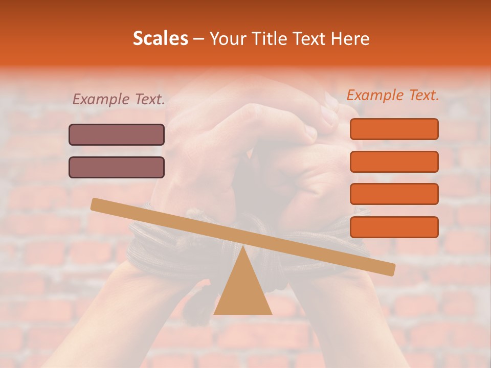 Depression Man Slave PowerPoint Template