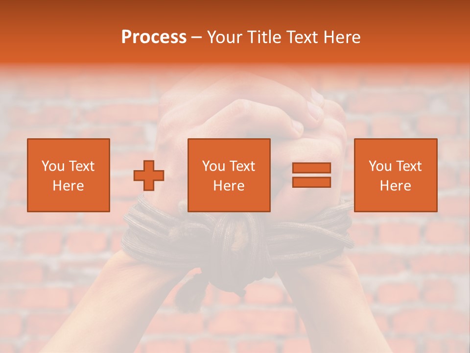 Depression Man Slave PowerPoint Template