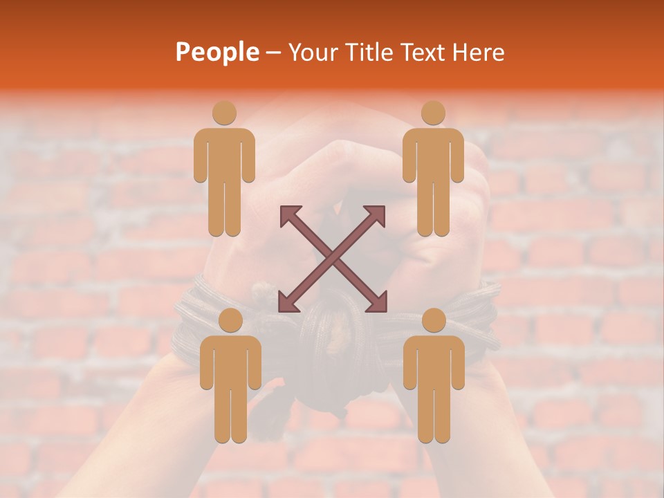 Depression Man Slave PowerPoint Template