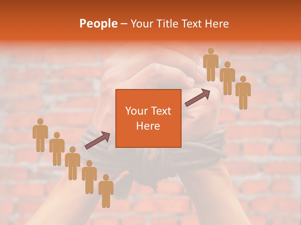 Depression Man Slave PowerPoint Template