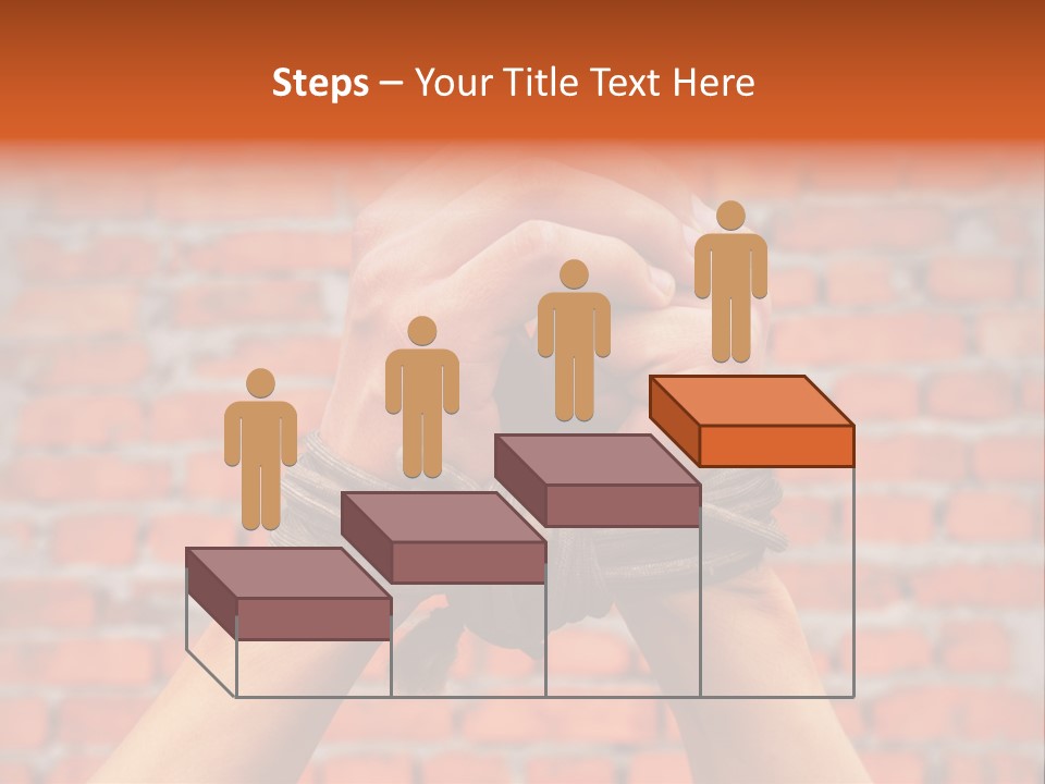 Depression Man Slave PowerPoint Template