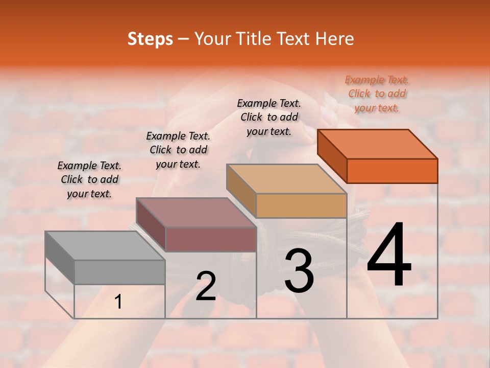 Depression Man Slave PowerPoint Template