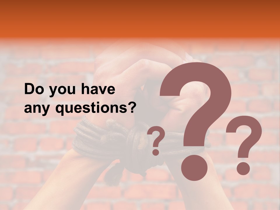 Depression Man Slave PowerPoint Template