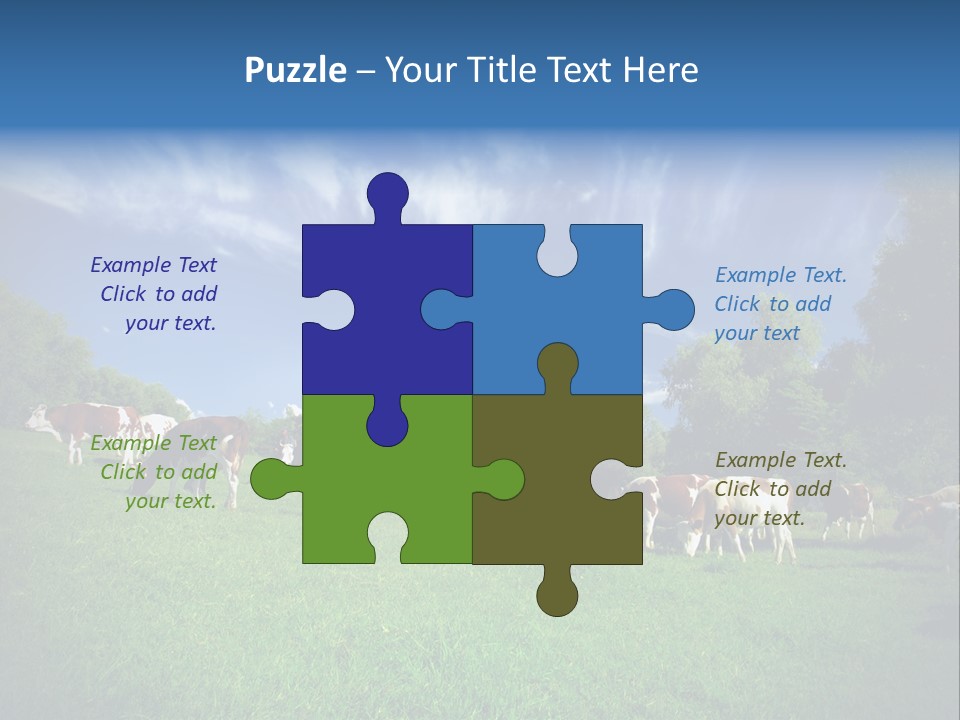 Cattle Discussion Four PowerPoint Template