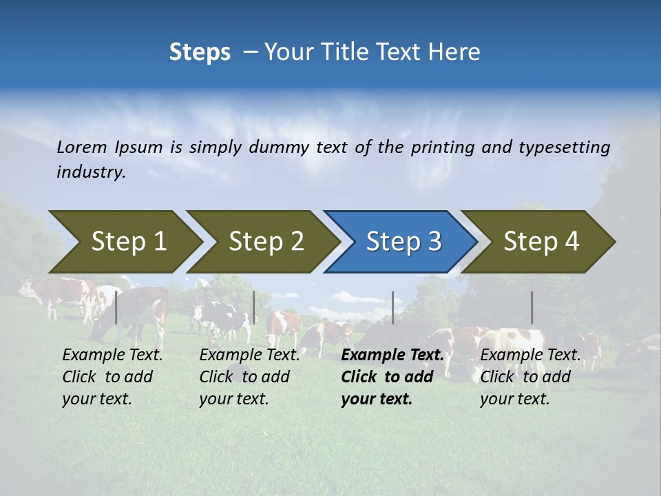Cattle Discussion Four PowerPoint Template