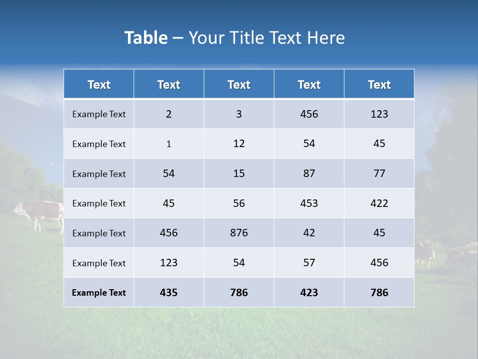 Cattle Discussion Four PowerPoint Template