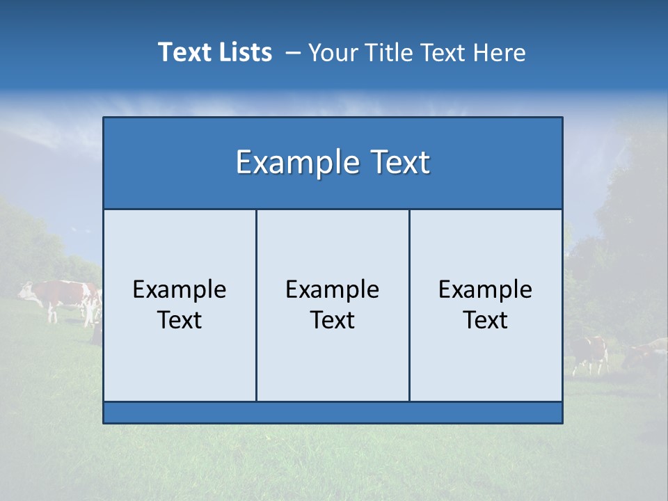Cattle Discussion Four PowerPoint Template