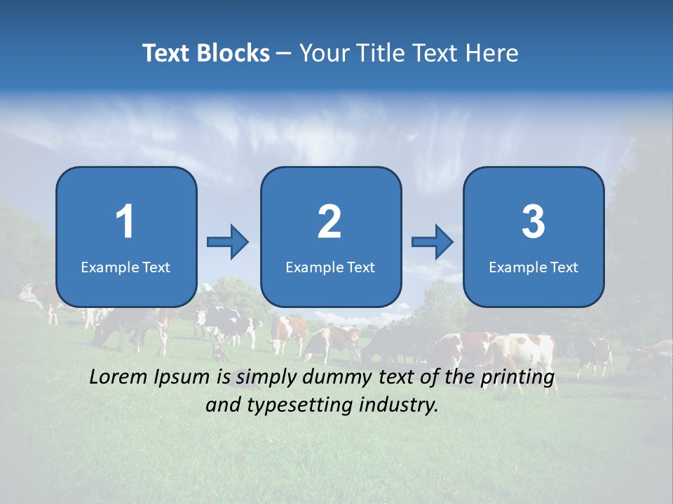Cattle Discussion Four PowerPoint Template