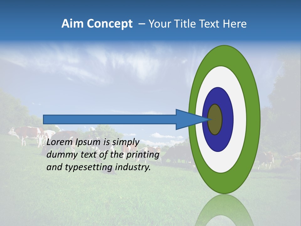 Cattle Discussion Four PowerPoint Template