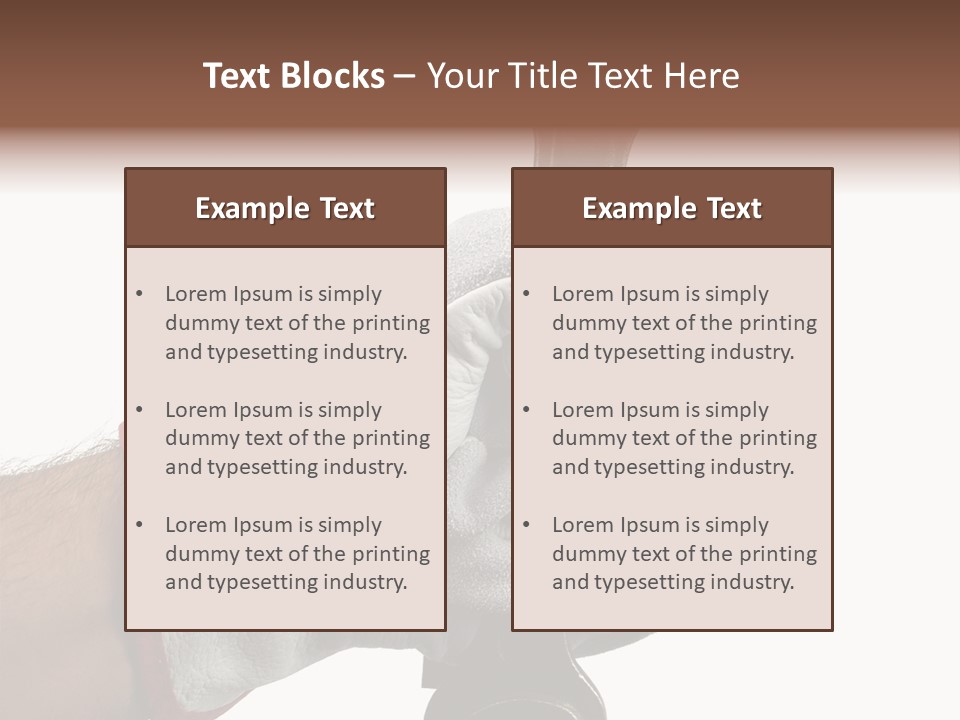 Single Background Work PowerPoint Template