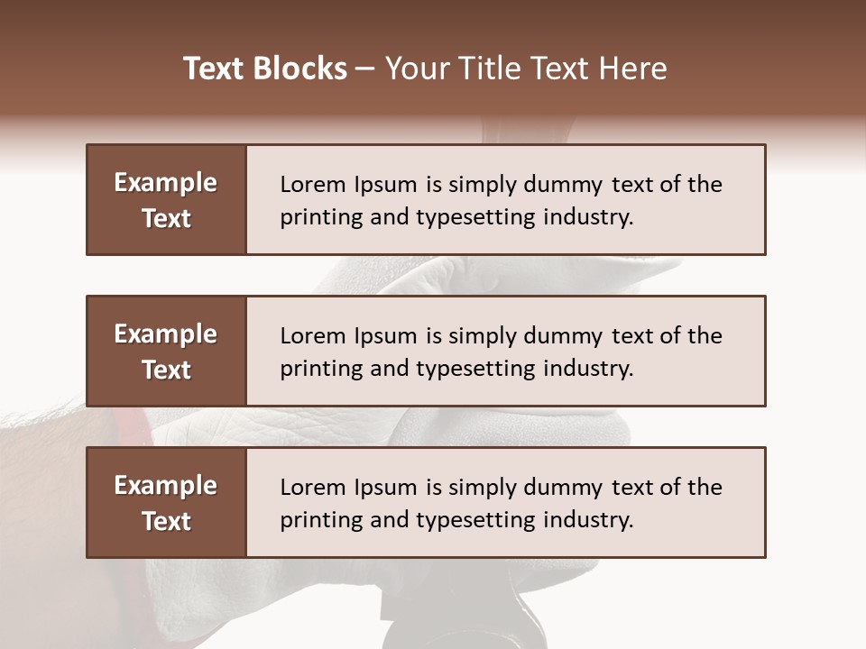 Single Background Work PowerPoint Template