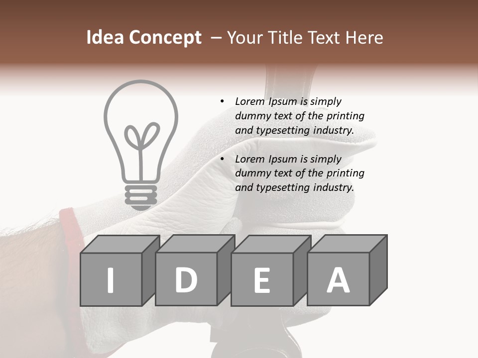 Single Background Work PowerPoint Template