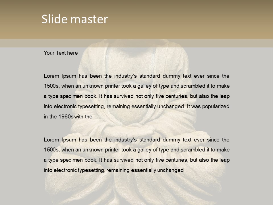 Overweight Zen Relax PowerPoint Template