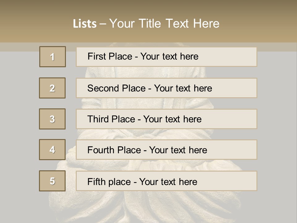 Overweight Zen Relax PowerPoint Template