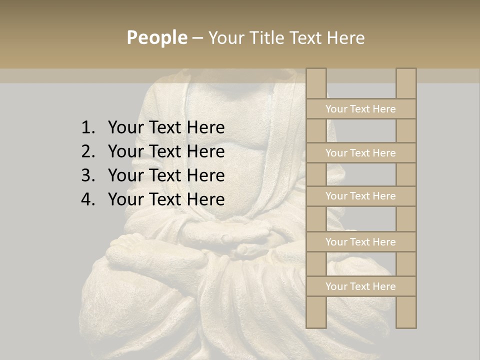 Overweight Zen Relax PowerPoint Template