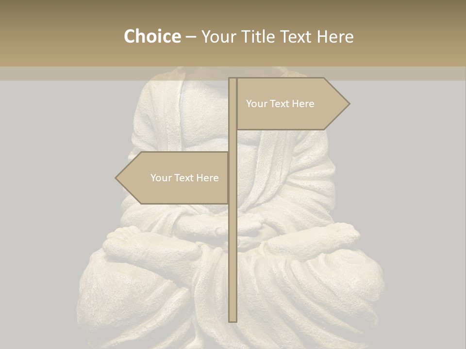 Overweight Zen Relax PowerPoint Template