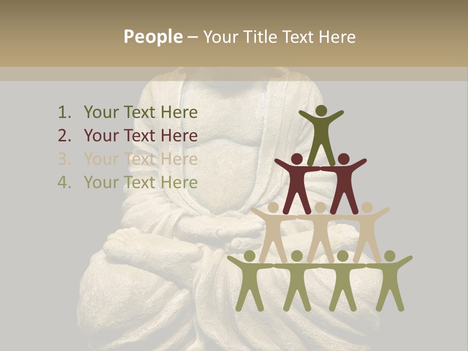 Overweight Zen Relax PowerPoint Template