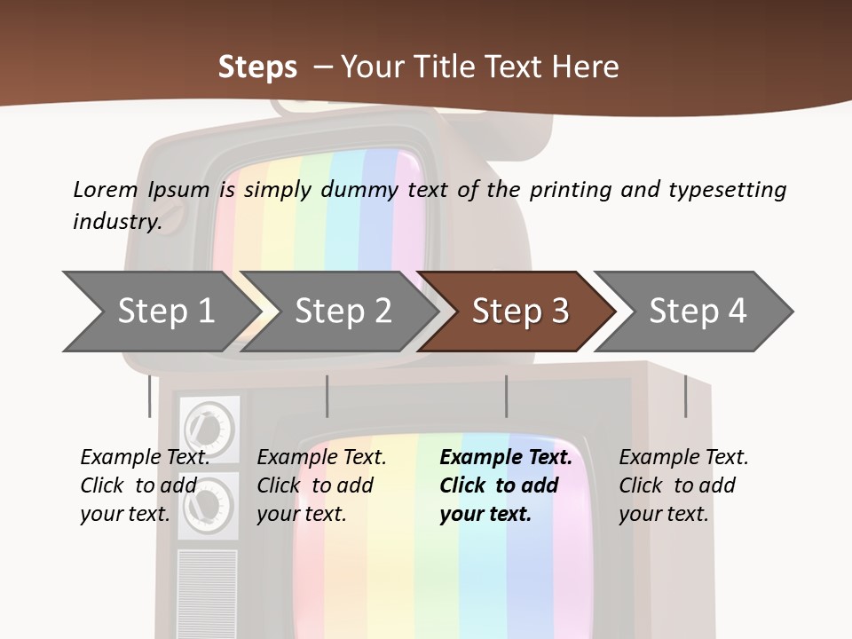 Domestic Button Vintage PowerPoint Template